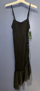 X Small Black Dress Wild Fable Women's Sleeveless Mesh, Lined, Adjustable NWT - Picture 1 of 6