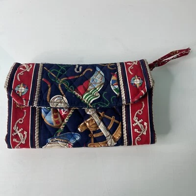 Cartera rara vintage Vera Bradley "Regatta" 1994 nueva sin etiquetas - patrón retirado Foto 1 de 4