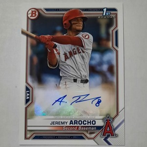 Jeremy Arocho 2021 1st Bowman Auto