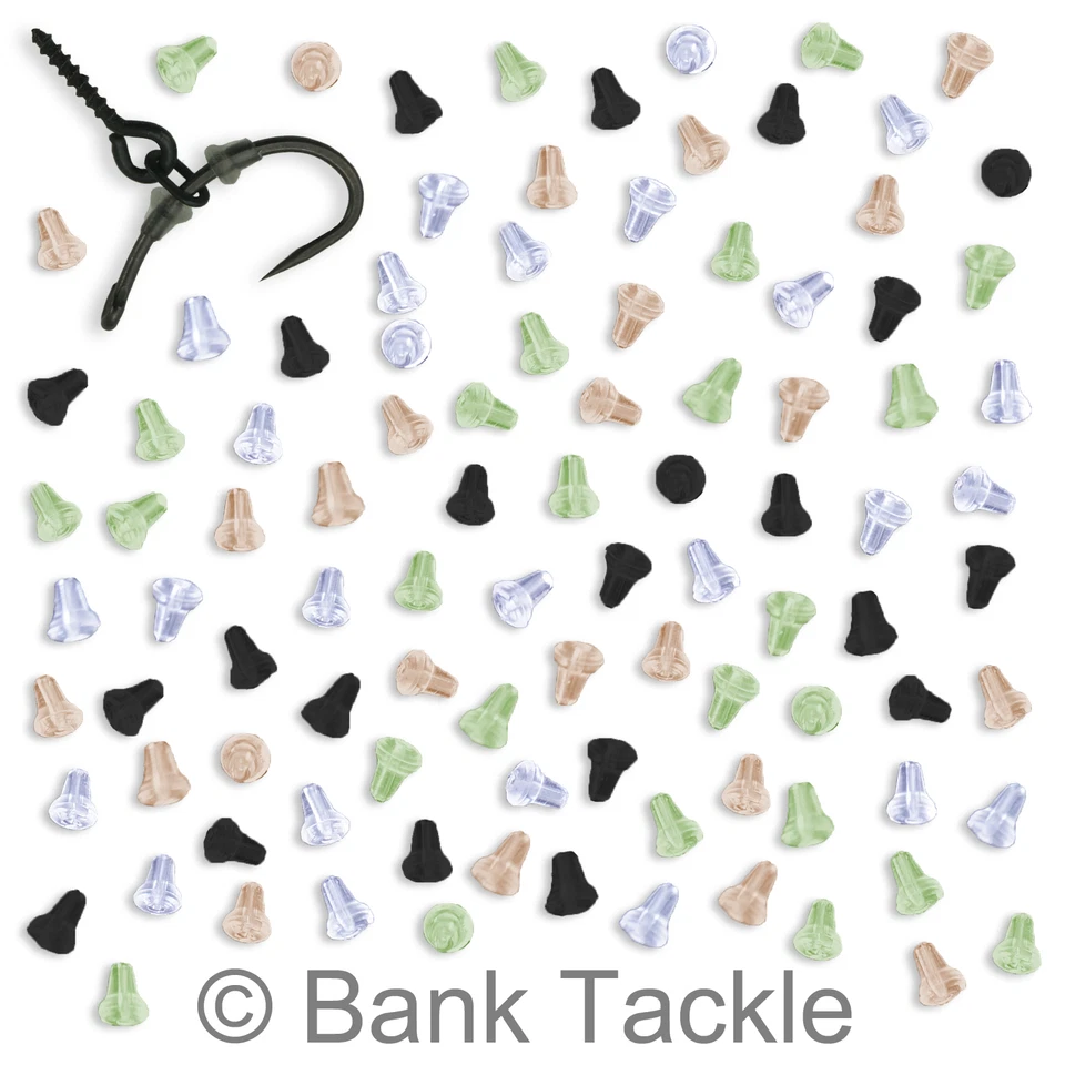 Gancho paradas vástago de goma cuentas terminal de pesca de carpa aparejo cebos y plataformas emergentes Foto 1 de 1