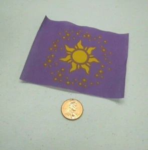 New! Lego Duplo Disney Princess Rapunzel Cloth Fabric Blanket 3" X 4" #10878 - Picture 1 of 3