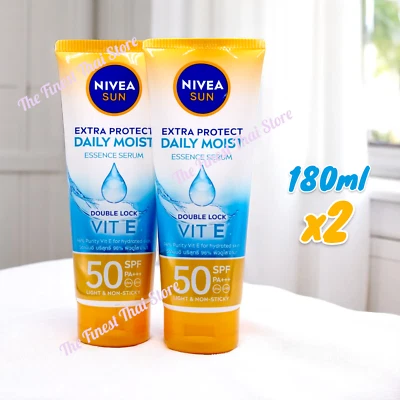 Suero Nivea Sun Extra Protect Daily Moist Essence SPF50 PA+++ 180 ml x 2 Foto 1 de 3