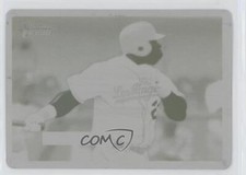 2005 Bowman Heritage Printing Plate Yellow 1/1 Milton Bradley #55 1h1