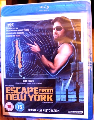 Escape From New York •Blu-ray• REGION B - StudioCanal UK release new restoration - Image 1 of 2