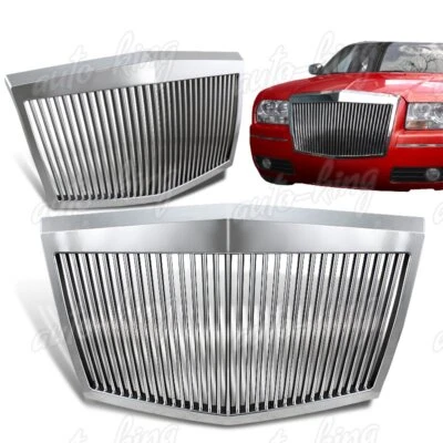 FOR CHRYSLER 300 300C CHROME ROLLS ROYCE PHANTOM STYLE FRONT HOOD GRILLE GRILL - Image 1 of 2