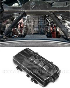 For 20-Up Corvette C8 | GM Factory Style DRY CARBON FIBER LT2 Rear Engine Cover - Picture 1 of 16