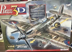 Puzz3D Supermarine Spitfire 3D Puzzle Foam WW2 Airplane Fighter Biplane 735 pcs - Picture 1 of 4