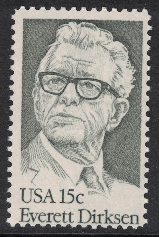 Scott 1874- Everett Dirksen, Senator- 15c MNH 1981- unused mint stamp - Image 1 of 1