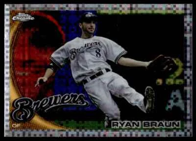 2010 TOPPS CHROME XFRACTOR RYAN BRAUN R17 - Image 1 of 2