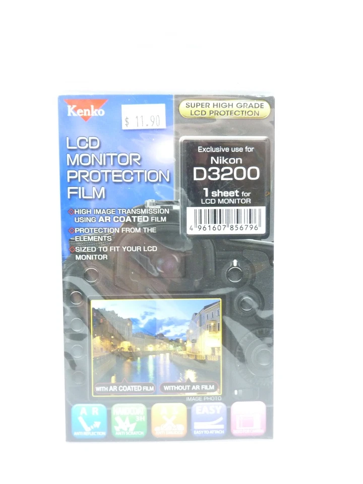 Kenko HQ LCD Protection Film - Fits Nikon D3200   MPN: LCD-N-D3200 - Image 1 of 1