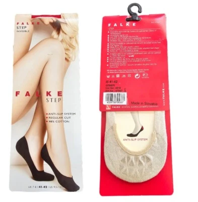 Falke 47567 Step Invisible Socks Size 41-42 (9.5-10.5 US) Cream Anti-Slip NEW - Image 1 of 3