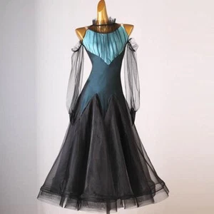 Latin Walzer Tango Standard Modern Dance Wettbewerb Performance Ballsaal Kleid - Bild 1 von 8