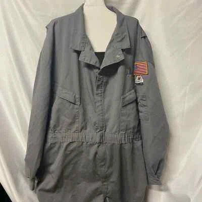 Bulwark Protective Apparel Coveralls 60-RG Flame Resistant Latshaw Drilling Logo - Image 1 of 4