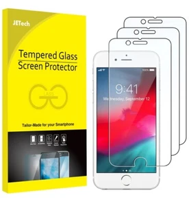 JETech Screen Protector for iPhone SE 3/2 (2022/2020)/8/7/6s/6 Tempered Glass - Picture 1 of 2