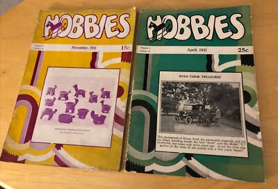 2 Vintage Hobbies Magazines April November 1931 Ford Model T & Indian Relics - Image 1 of 4