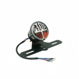 Vintage Light Tail Universal Brake Light Stop Lamp With License Plate Bracket - Foto 1 di 11