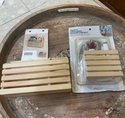 Прочный строительный прочный магнитный набор аксессуаров для городского сада и деревянный контейнер - Изображение 1 из 4