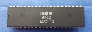 Chip MOS 6522 VIA para COMMODORE VC20/1541/1541C/1541-II/1571 pieza original - Imagen 1 de 2