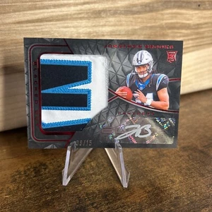 Jonathon Brooks 2024 Panini Black #/15 Jumbo Patch Rookie RC RPA Panthers - Bild 1 von 8