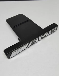AMG Logo Grille Badge for Mercedes Chrome Emblem - Picture 1 of 3