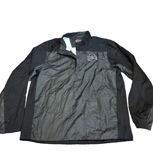 Ohio State Buckeyes Jacket Mens L Black Pullover Windbreaker 1/4 Zip Storm Fit - Picture 1 of 10