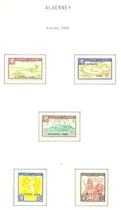 ENGLAND LOCAL STAMPS ALDERNEY 5 ST. 1962 EUROPA ** MNH - Picture 1 of 1