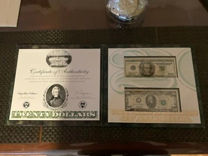 BUREAU OF ENGRAVING & PRINTING PREMIUM HISTORICAL PORTOLIO 20 DOLLAR BILL - Picture 1 of 12