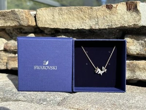 Swarovski Lilia necklace Butterfly White Rose-gold tone plated NEW USA SELLER - Picture 1 of 5