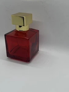 One Red 100ml 3.4oz Empty Thick Glass Perfume Gold Cap Bottles Gold Atomizer - Picture 1 of 2