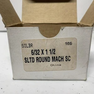 #6-32 x 1-1/2 Silikon Bronze Schlitz Rundkopf Maschinenschraube 100 Stück - Bild 1 von 4