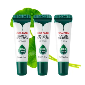 Conjunto de bálsamo labial extracto Centella asiática cuidado de la piel coreano hidratación calmante 3 piezas - Imagen 1 de 2