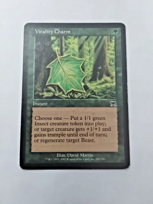 MTG Vitality Charm Onslaught 296/350 Regular Common - Edge Wear - See Pics - Image 1 of 4