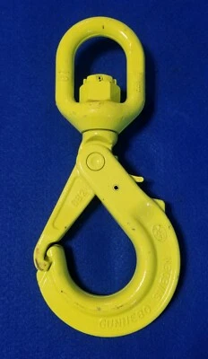 GUNNEBO LIFTING 3/8 LBK-10-10 Swivel Hook 8800 WLL