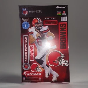 Cleveland Browns Baker Mayfield 8 x 17 FATHEAD PEEL & KLEBEN VINYL AUFKLEBER BLATT - Bild 1 von 1