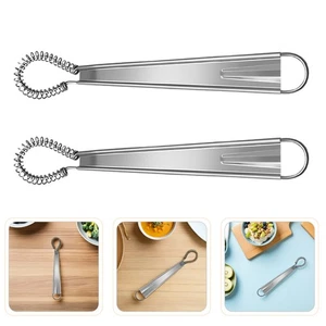 4pcs Egg Whisk Beater: Stainless Steel Spring Coil Whisk - Hand Held Sauce - Picture 1 of 12