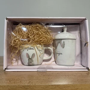 Entzückende Rae Dunn Bunny Hase Sahne & Zucker Frühling Ostern 2018 Kollektion - Bild 1 von 4