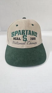 Vintage Michigan State Spartans 2000 National Champions Strapback Hat Cap Y2K - Picture 1 of 5
