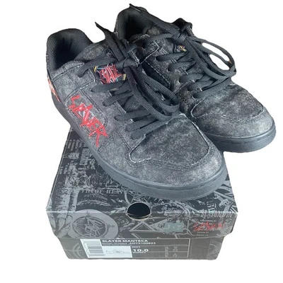 RARE DC x Slayer Manteca Shoes Black Acid US Size 10 UK Size 9 EU Size 43 HTF - Image 1 of 4