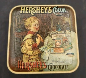 Hershey’s Chocolates 1982 Vintage Bitter Sweet Boy Pubblicità Tin Inghilterra - Foto 1 di 7