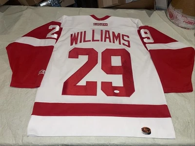 Authentic Jsa Auto Jason Williams Detroit Red Wings Jersey Men Medium Ccm Clean - Image 1 of 4