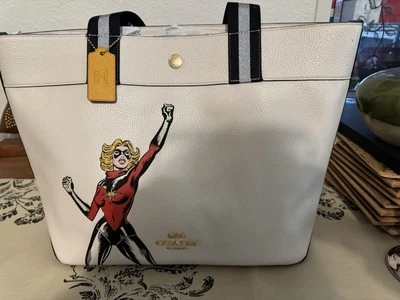 Bolso de Mano COACH Marvel Edición Limitada Nuevo Foto 1 de 3