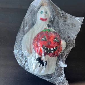 NEW Christopher Radko Jack-N-Ghoul Halloween Ornament Ghost Jack O’Lantern 1996 - Picture 1 of 7