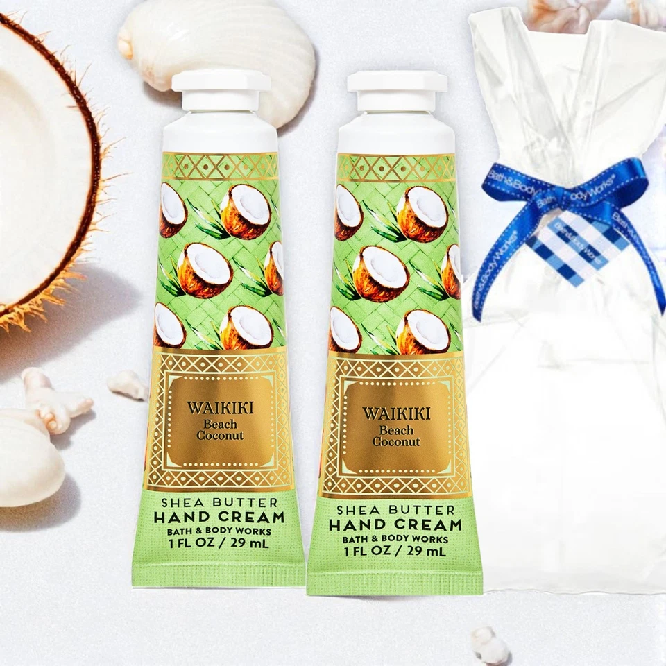*Nuevo* 2PK ~ Waikiki Beach Coconut ~ Crema de Manos ~ Baño y Cuerpo Funciona GRATIS Bolsa de Regalo Foto 1 de 1