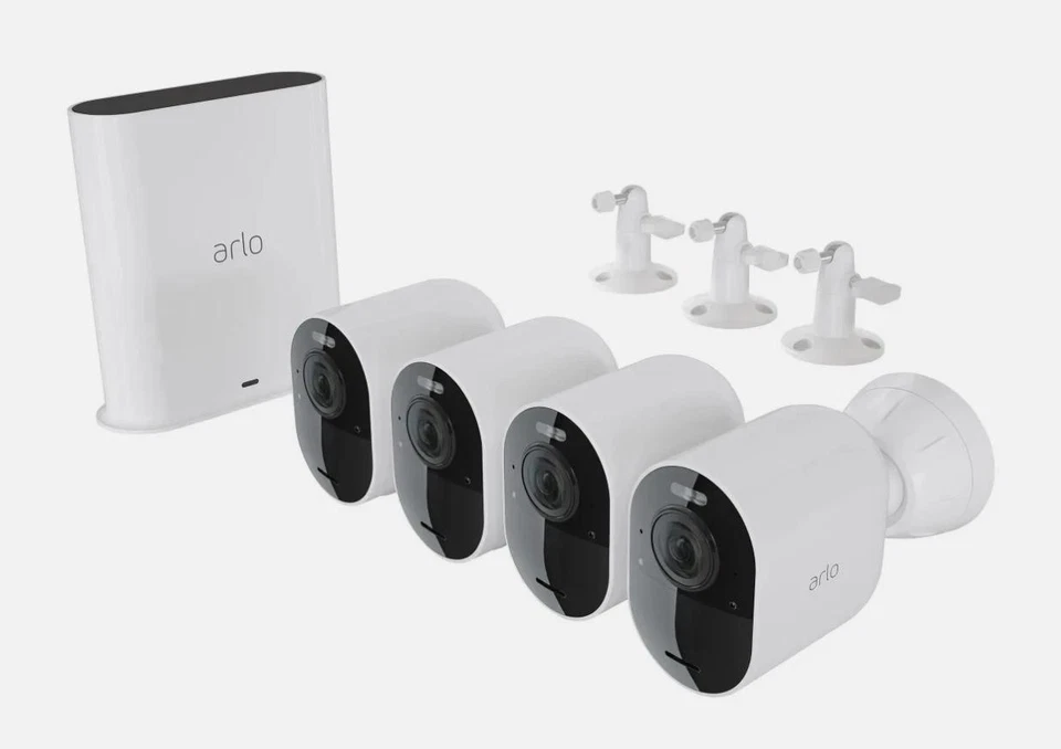 Arlo Ultra 2 Spotlight Camera Wire Free 4 pack with Total Security Mount - Image 1 of 1