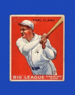 1933 Goudey Set-Break # 57 Earl Clark VG-VGEX (crease) *GMCARDS* - Image 1 of 2