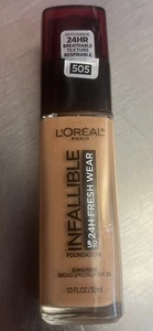 L'oreal Infallible 24HR Fresh Wear Foundation #505 Toffee Unsealed - Picture 1 of 1