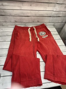 Abercrombie & Fitch Vintage Y2K Sweatpants Wide Leg Men’s Small Red Weekend - Picture 1 of 12