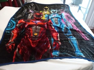 Vintage Power Rangers Fleece Blanket - Picture 1 of 6