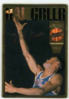 1994-95 Action Packed Basketball Hall of Fame - Hal Greer #28 Autographs (AU) - Image 1 of 2