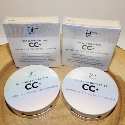 2x it Cosmetics YOUR SKIN BUT BETTER CC+ Airbrush Perfecting Powder (Medium) - Image 1 of 4